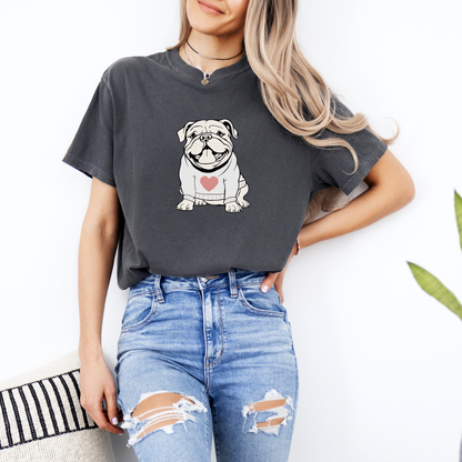 Bulldog Valentine Tees