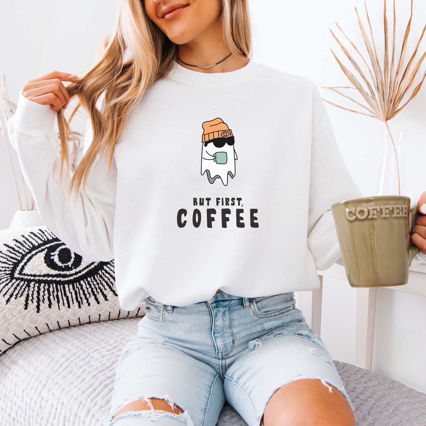 But First, Coffee Ghost Sweatshirt