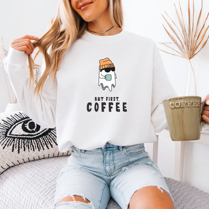 But First, Coffee Ghost Sweatshirt
