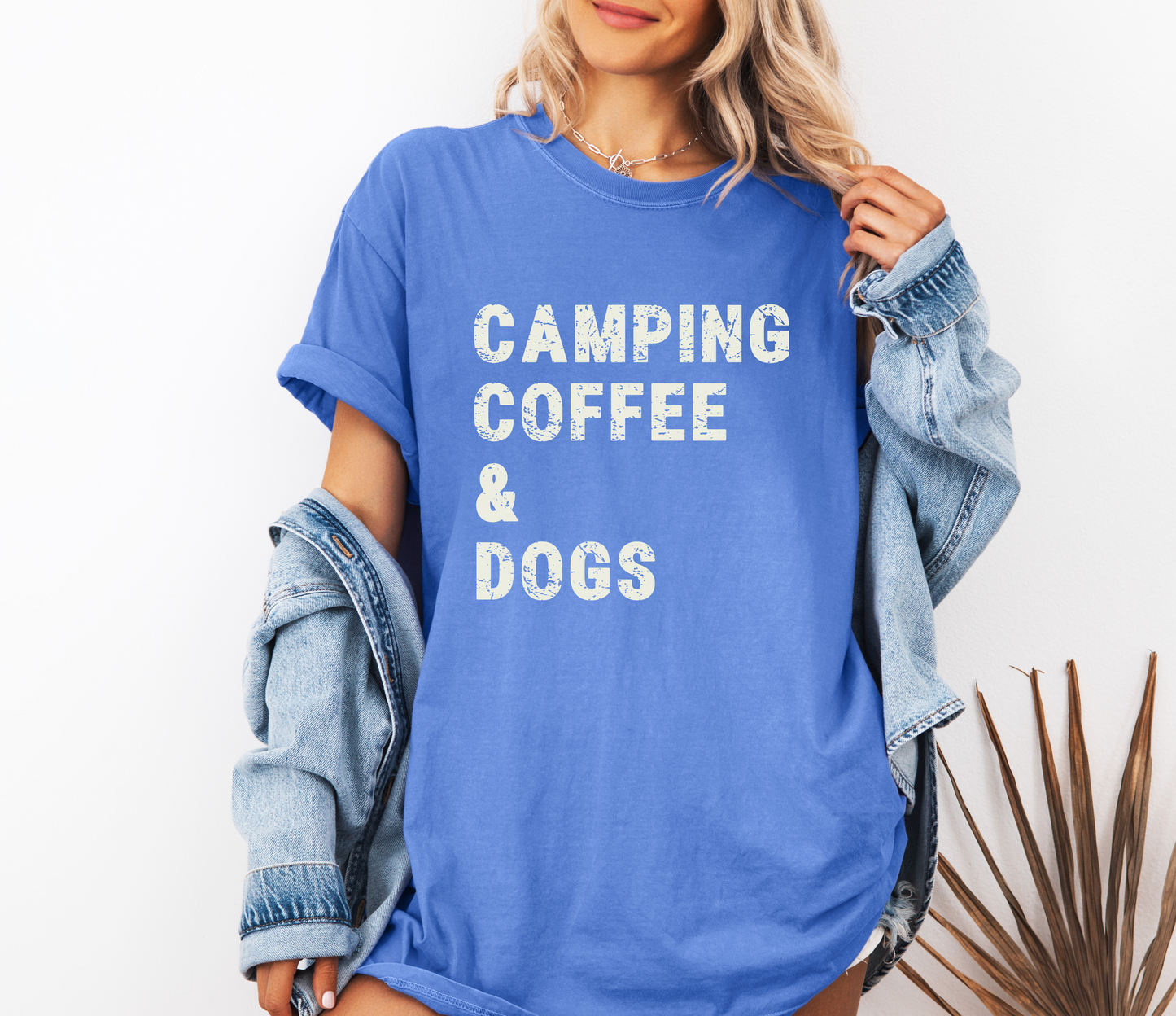 Camping Coffee & Dogs Tee