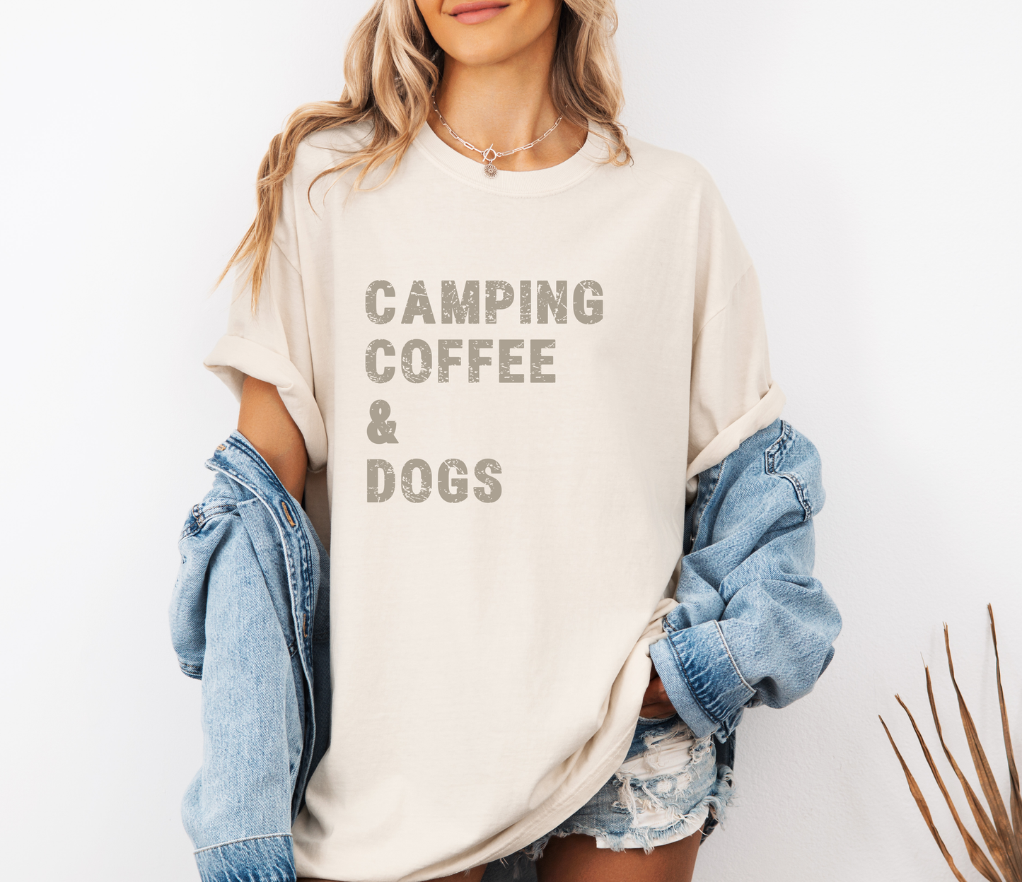 Camping Coffee & Dogs Tee