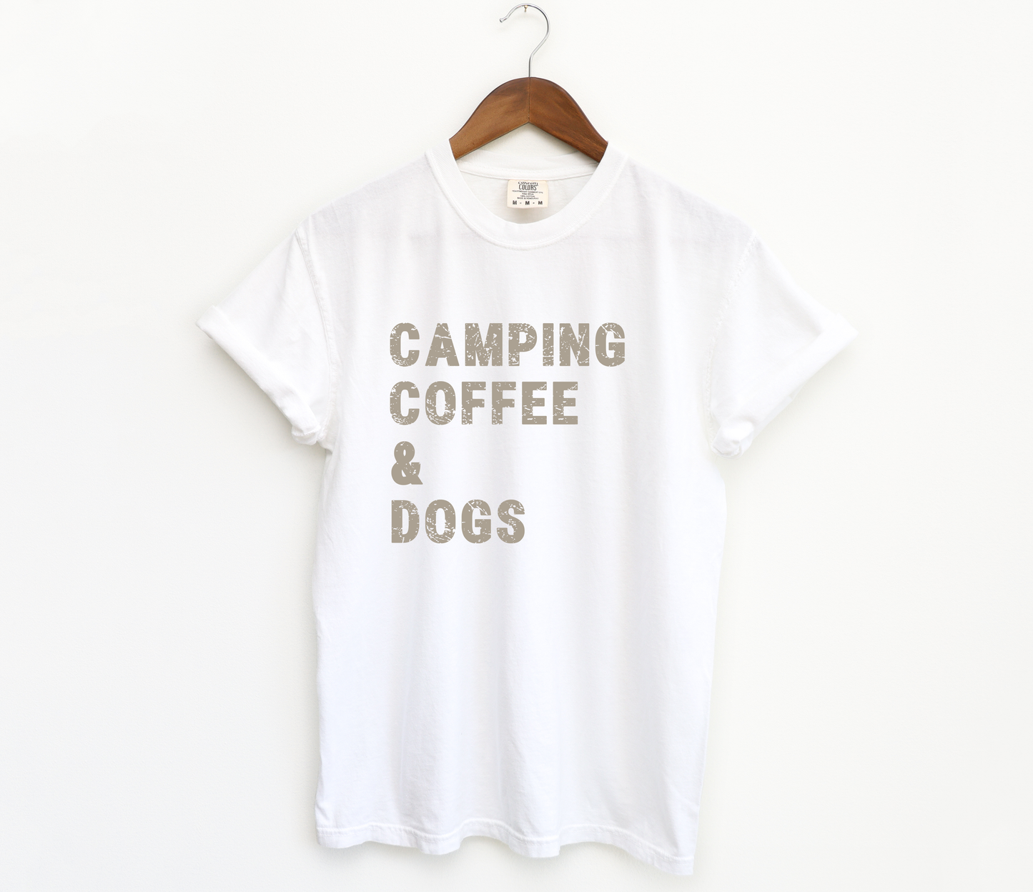 Camping Coffee & Dogs Tee
