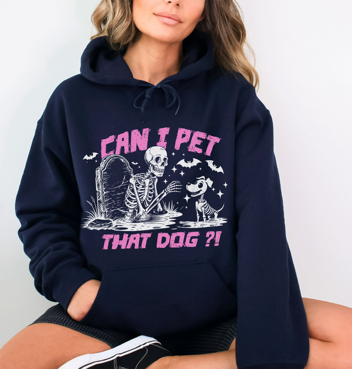 Can I Pet That Dog Sweatshirt - Pink