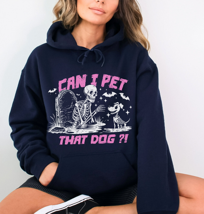 Can I Pet That Dog Sweatshirt - Pink