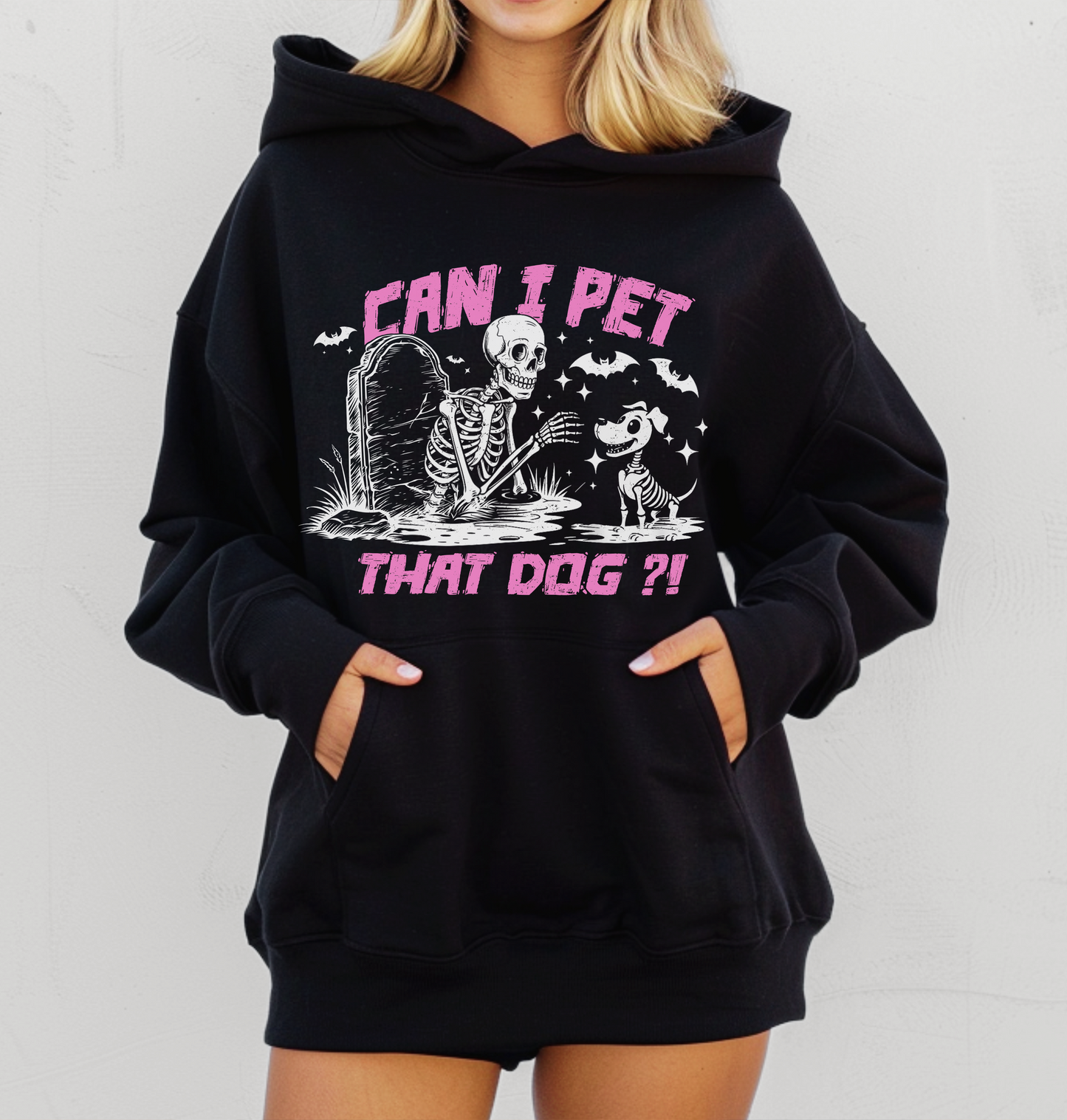 Can I Pet That Dog Sweatshirt - Pink