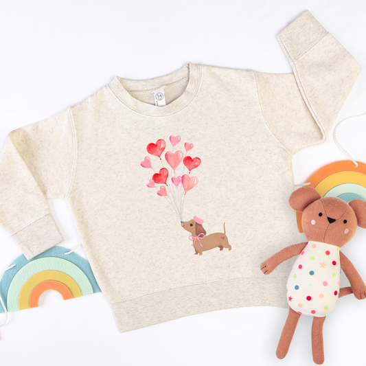 Heart Balloons Sweatshirt | Minis