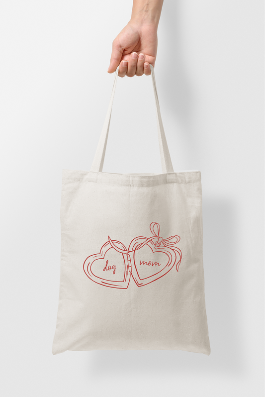 Dog Mom Locket Tote Bag