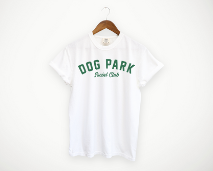 Dog Park Social Club Tee: Green Print