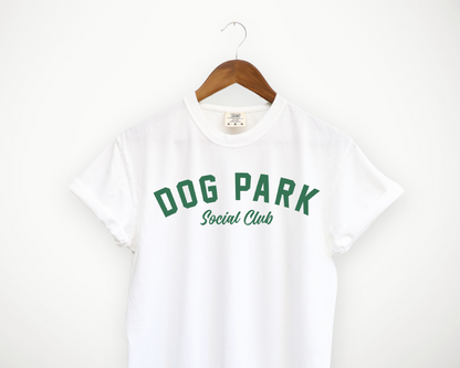 Dog Park Social Club Tee: Green Print