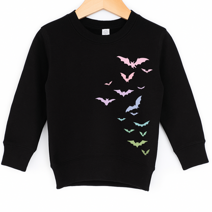 Flying Bats Pastel Sweatshirt | Minis