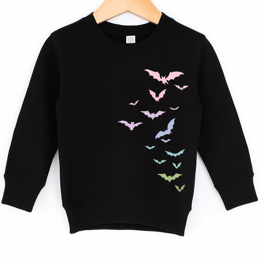 Flying Bats Pastel Sweatshirt | Minis