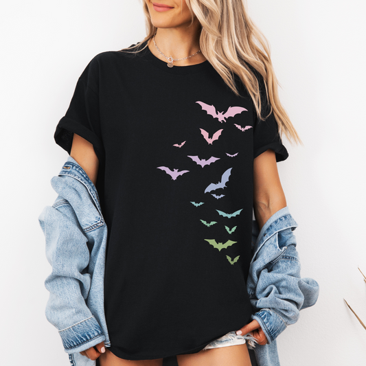 Flying Bats Pastel Tee