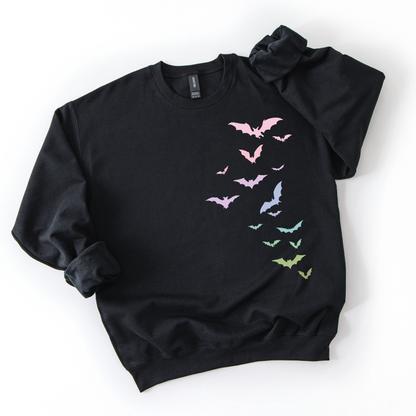 Pastel Flying Bats Sweatshirt