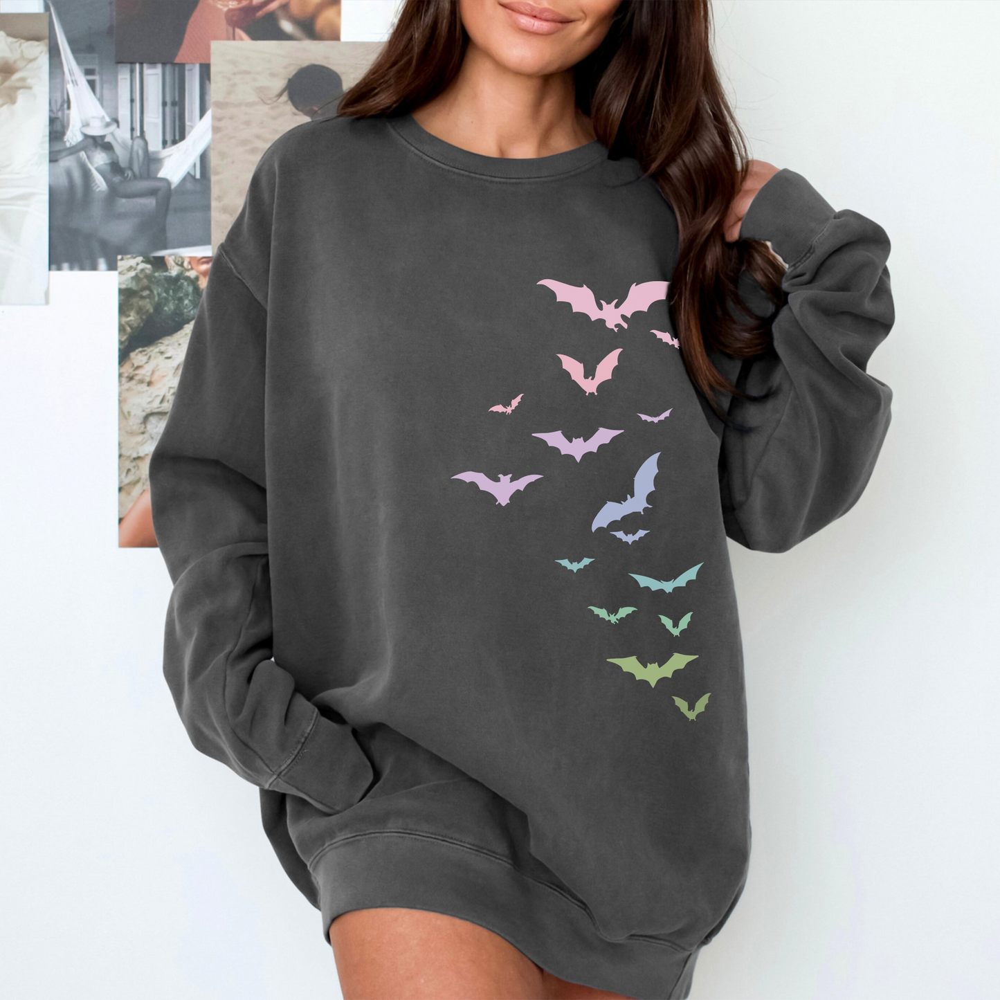 Flying Bats Pastel Sweatshirt