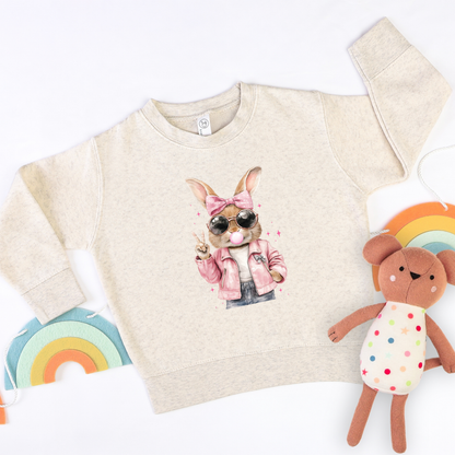 Pink Bunny Sweatshirt | Minis