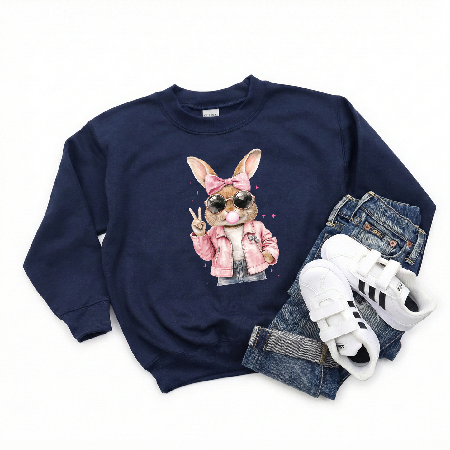 Pink Bunny Sweatshirt | Minis