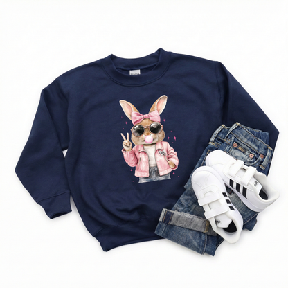 Pink Bunny Sweatshirt | Minis