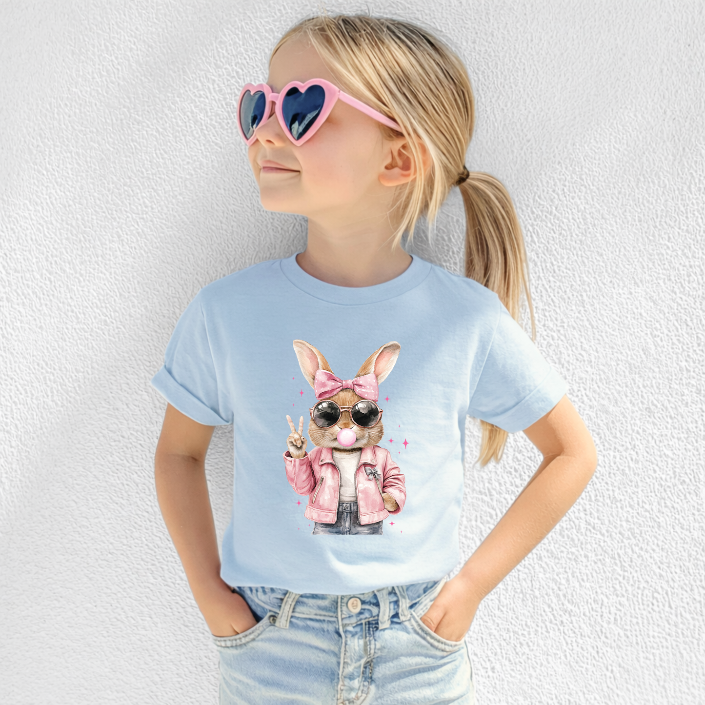 Pink Bunny Tee | Minis