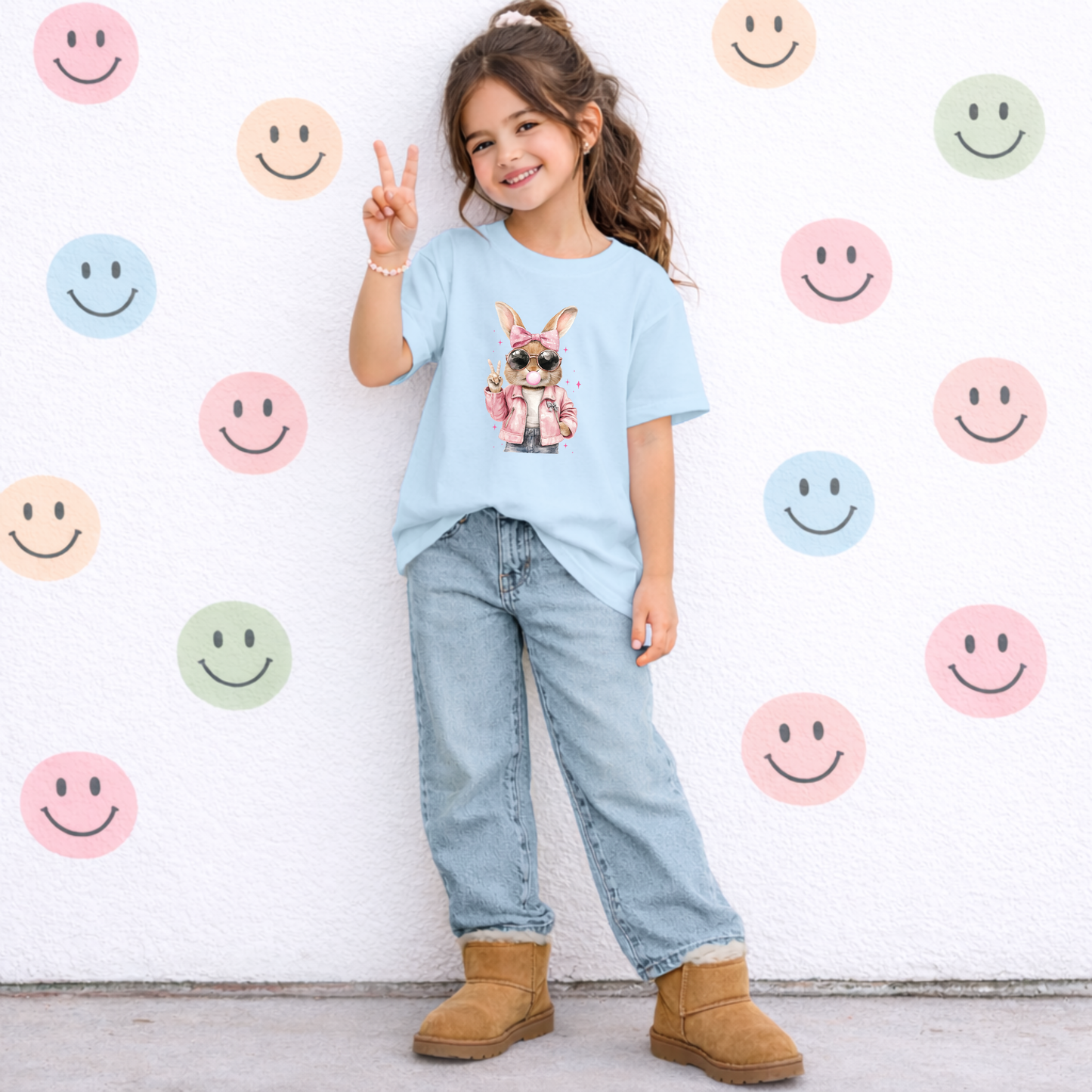 Pink Bunny Tee | Minis