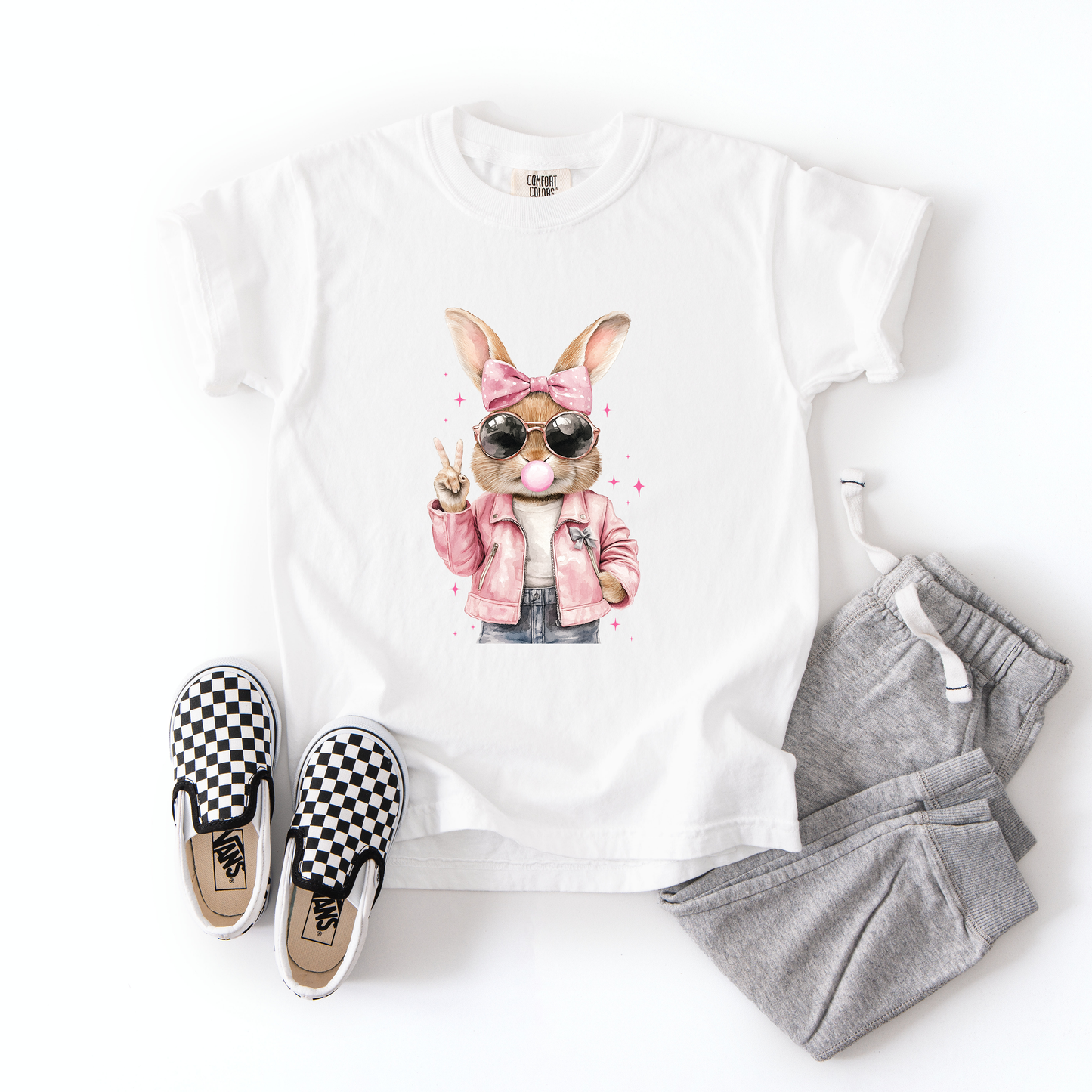 Pink Bunny Tee | Minis