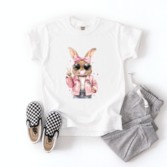 Pink Bunny Tee | Minis