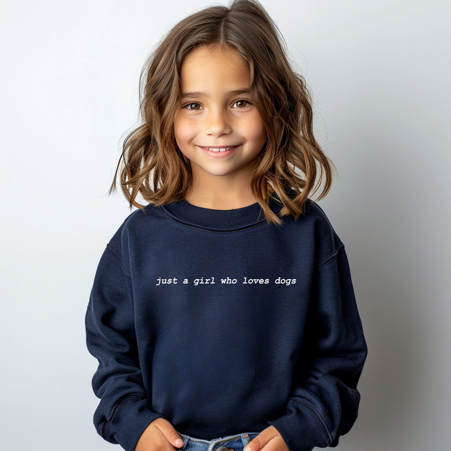 Just a Girl Youth Sweatshirt | Minis