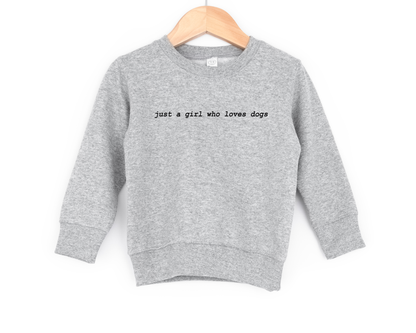 Just a Girl Youth Sweatshirt | Minis