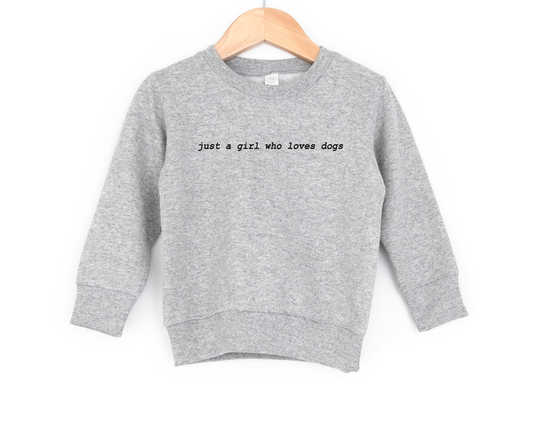 Just a Girl Youth Sweatshirt | Minis