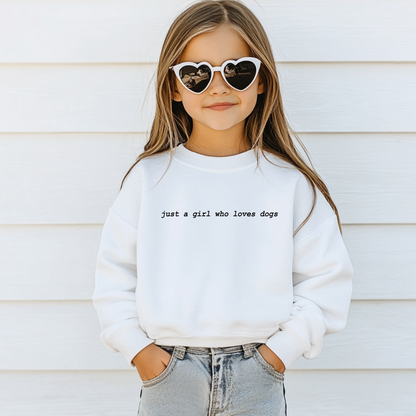 Just a Girl Youth Sweatshirt | Minis