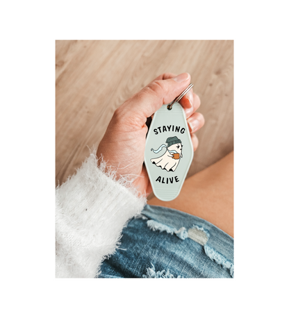 Ghost Motel Keychains