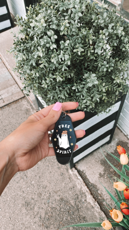 Ghost Motel Keychains