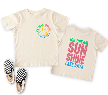 Ice Cream Sunshine Lake Days Tee | Minis