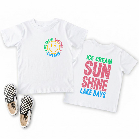 Ice Cream Sunshine Lake Days Tee | Minis