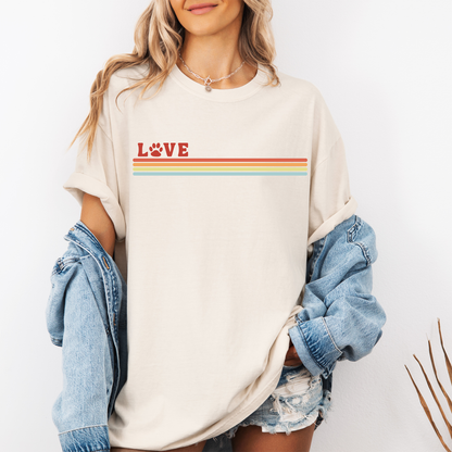 Love Paw Stripe Tee