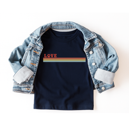 Love Paw Stripe Sweatshirt | Minis