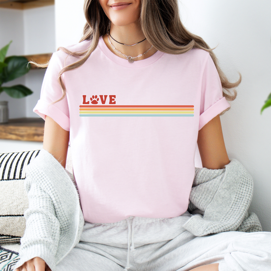 Love Paw Stripe Tee