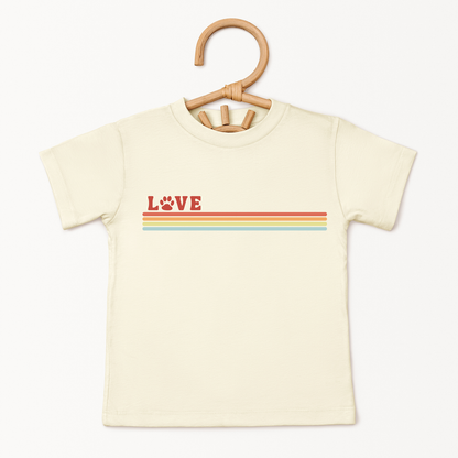 Love Paw Stripe Tee | Minis