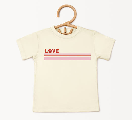 Love Paw Stripe Tees | Minis