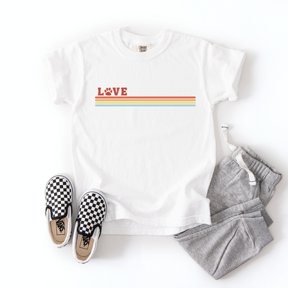 Love Paw Stripe Tee | Minis