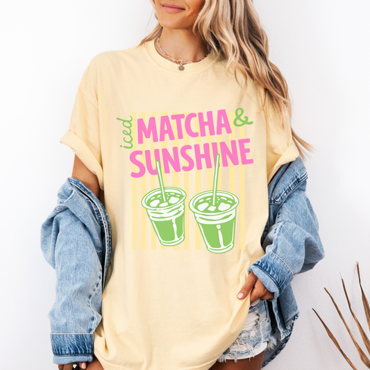 Iced Matcha & Sunshine Tee