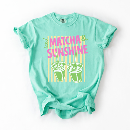 Iced Matcha & Sunshine Tee