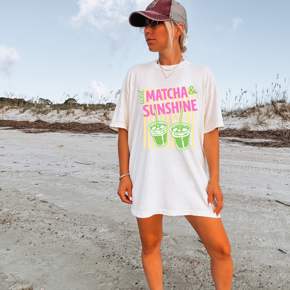 Iced Matcha & Sunshine Tee