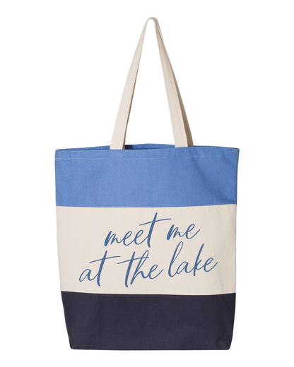 Meet Me at the Lake Tote Bags