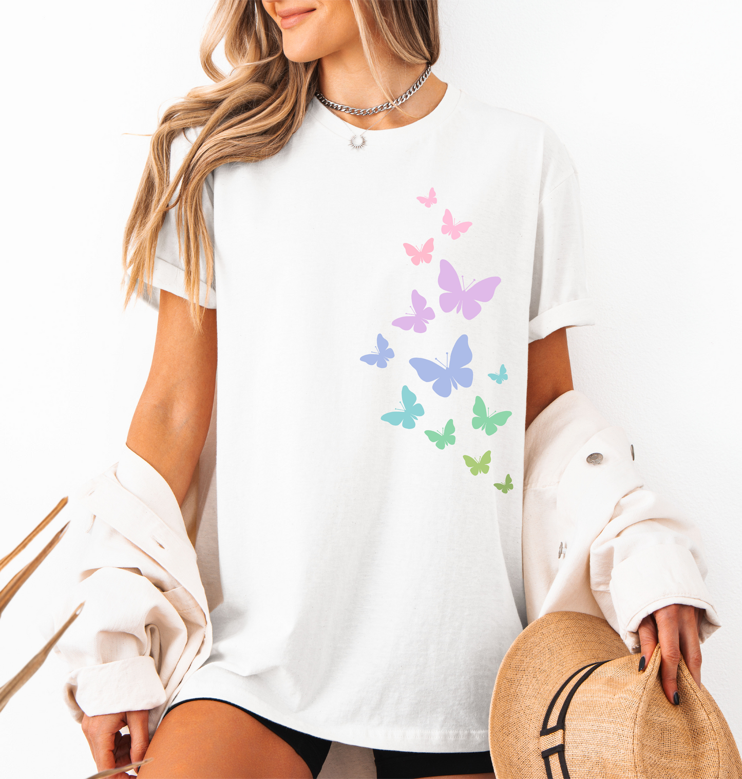 Pastel Butterfly Tee