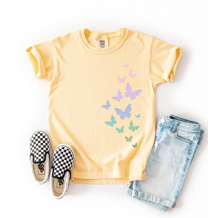 Pastel Butterfly Tee | Minis