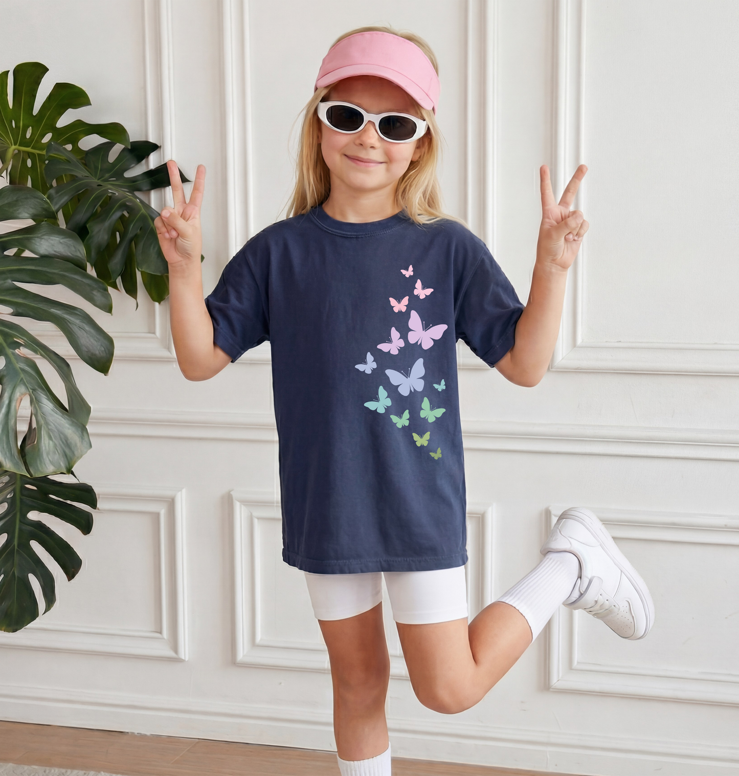 Pastel Butterfly Tee | Minis
