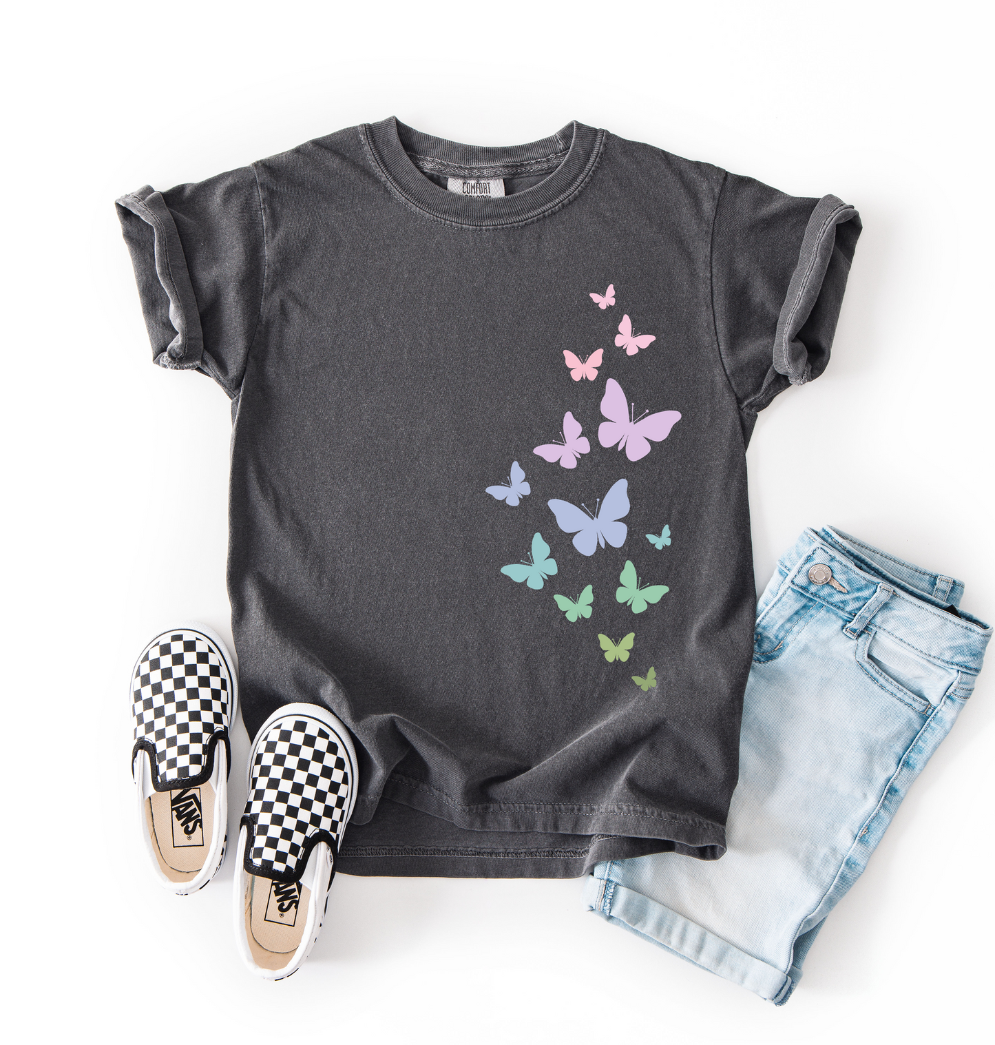Pastel Butterfly Tee | Minis