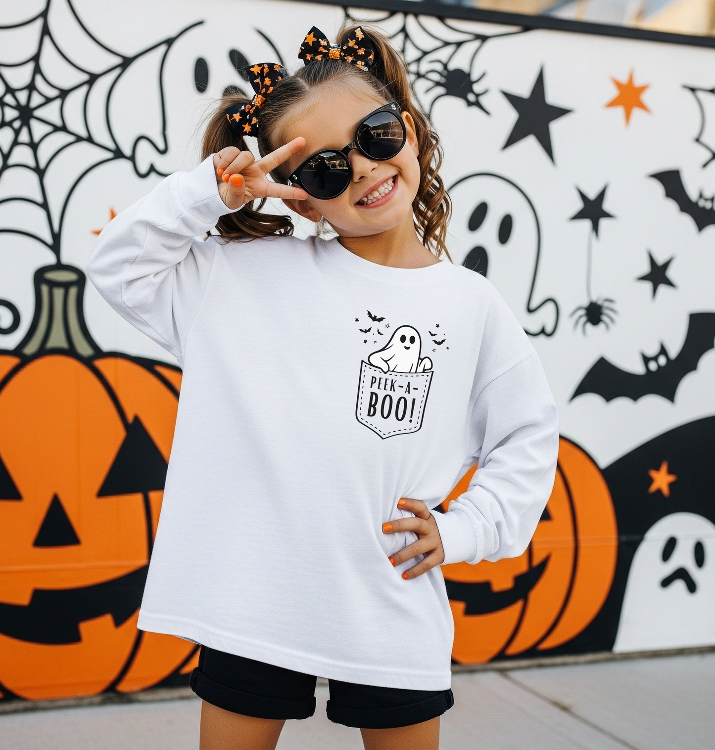 Peek A Boo Pocket Longsleeve | Minis