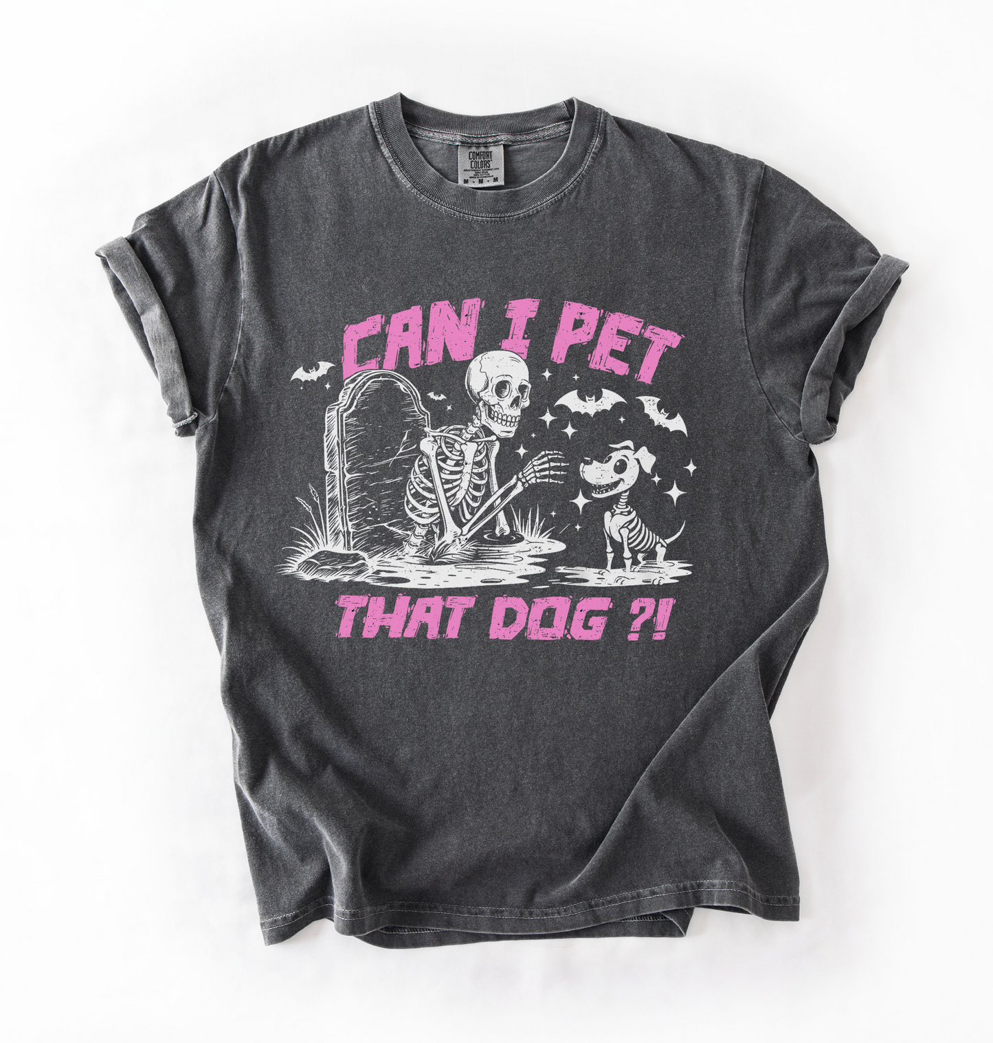 Can I Pet That Dog Tee - Pink