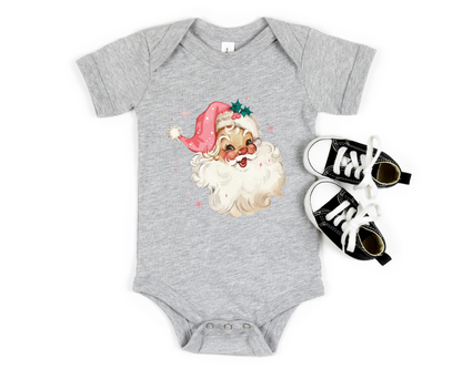 Vintage Pink Santa Tee | Minis
